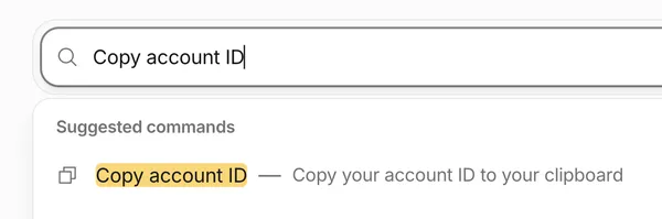 在Cloudflare搜索并复制Account ID